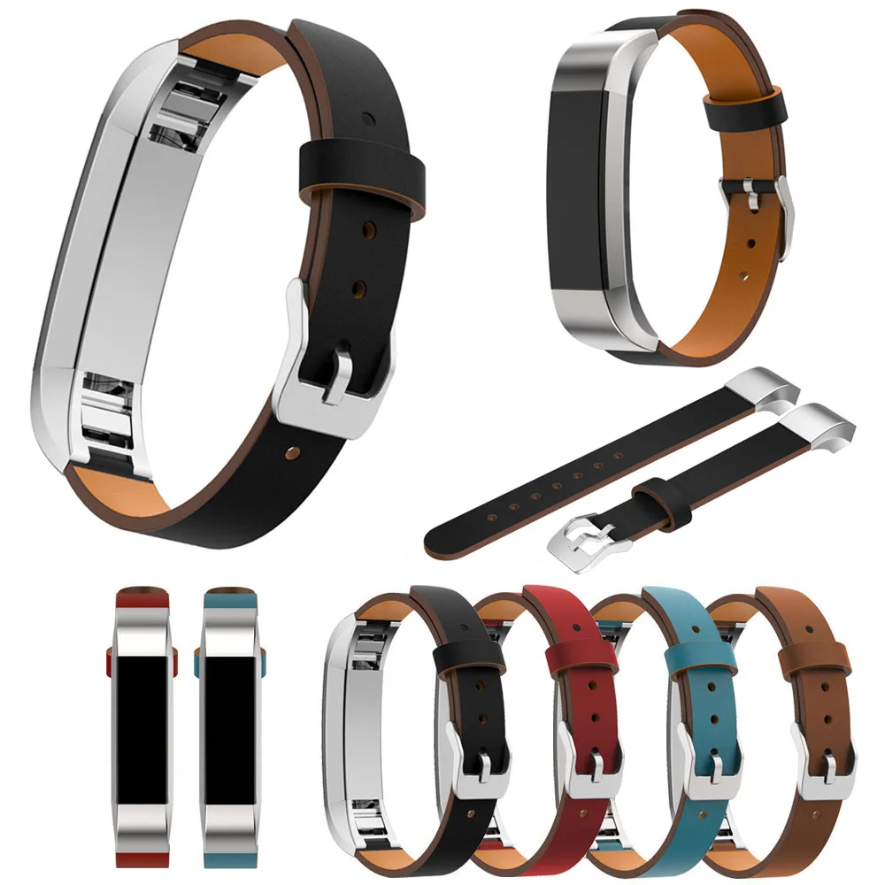

Black Brown Genuine Leather Watchband For Fitbit Alta Band Replacement Strap Bracelet For Fitbit Alta HR Tracker Strap