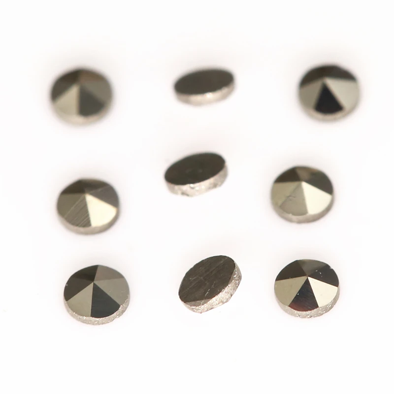 Черный 0,9 мм~ 2 мм круглой формы с плоской задней частью свободный марказит камень
