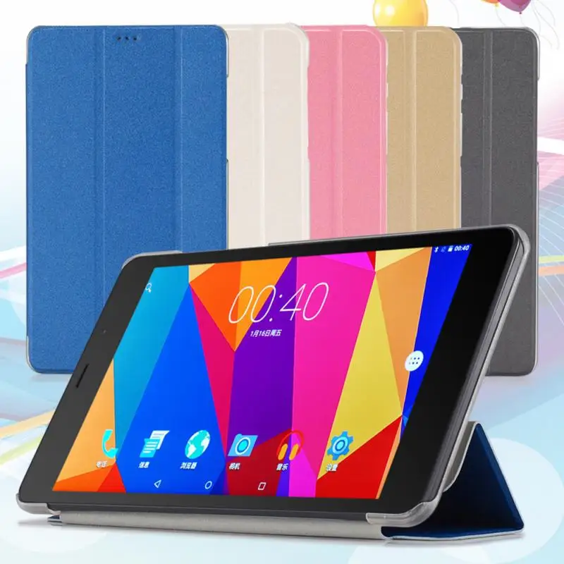 

Folio PU leather case folding stand cover for 8 Inch CUBE T8 Tablet Dirt-resistant 5 color