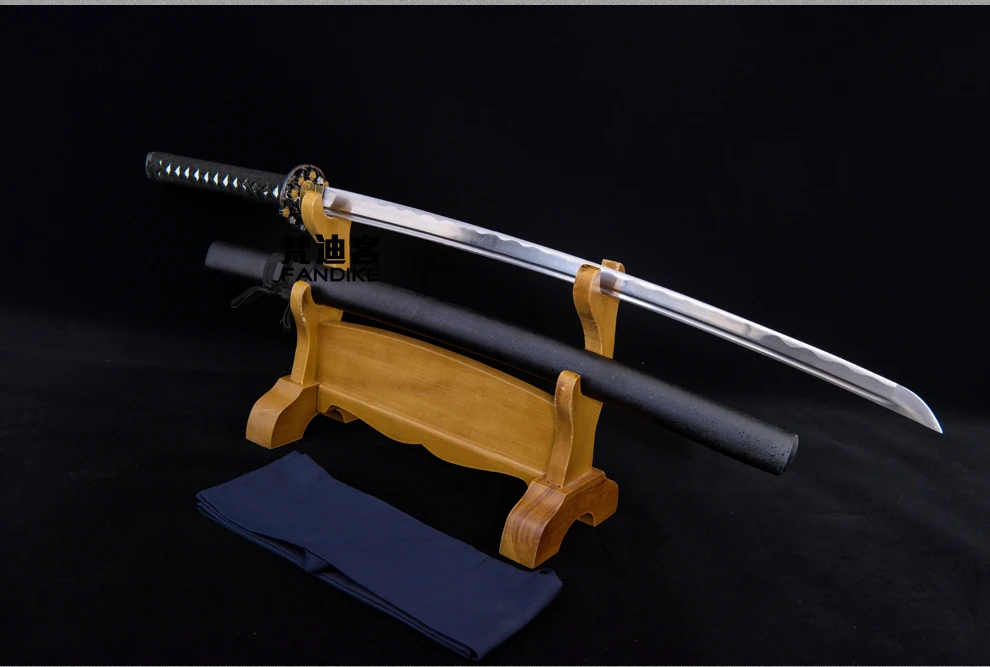 Бритва острый японский самурайский меч ручной работы Wakizashi цветы Боевая готовая флами Хамон японский самури Дракон лезвие