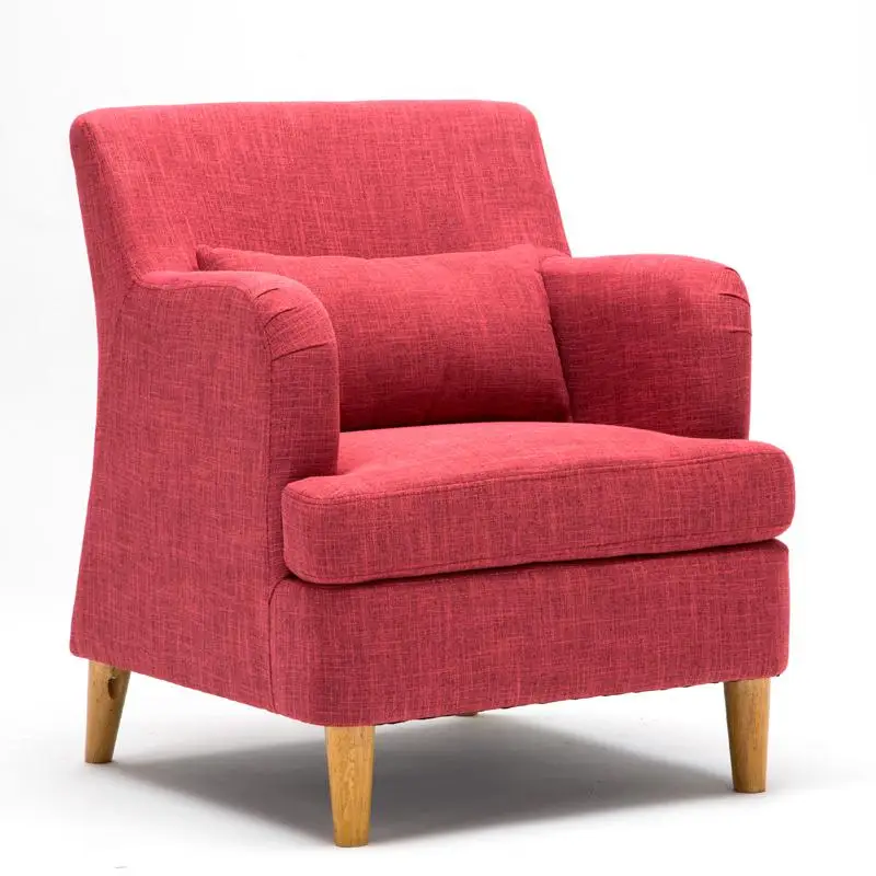 Современный минималистичный небольшой диван для гостиной, двойной Трехместный тканевый диван для спальни, для отдыха, скандинавский одноместный диван, компьютерное кресло - Цвет: style 3