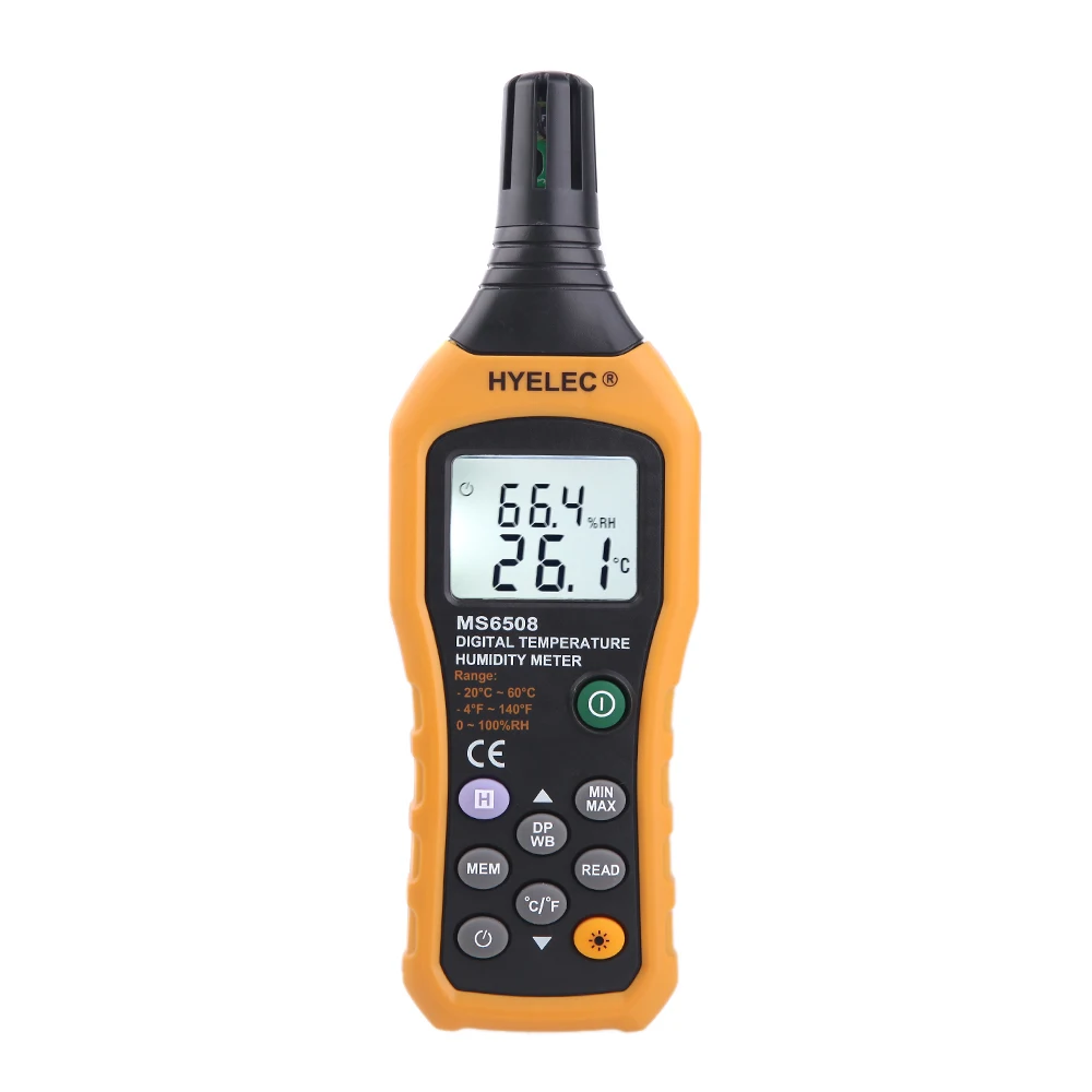 

MS6508 LCD Digital thermometer hygrometer fine Temperature Humidity Meter weather station diagnostic-tool Hygrothermograph