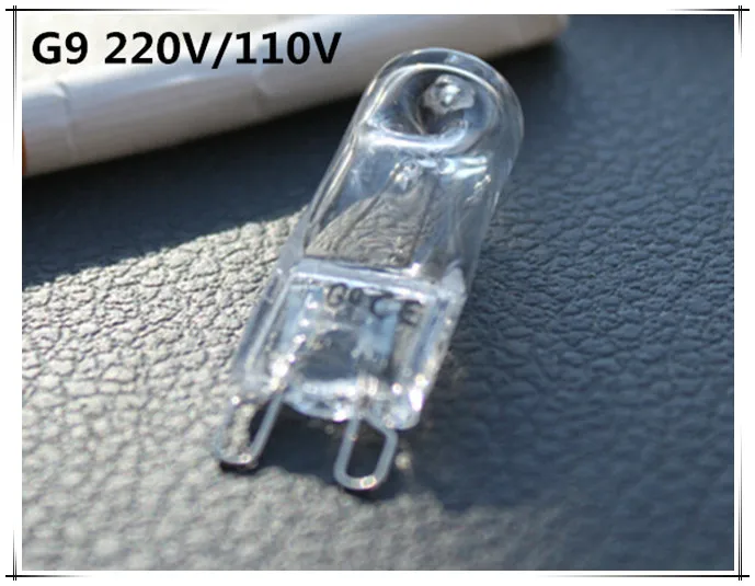 

5Pcs Super Bright durable G9 220v Halogen Lamp Light Bulb 20w 25w 40w 60w Halogen G9 110V Warm White Indoor Clear Halogen bulb