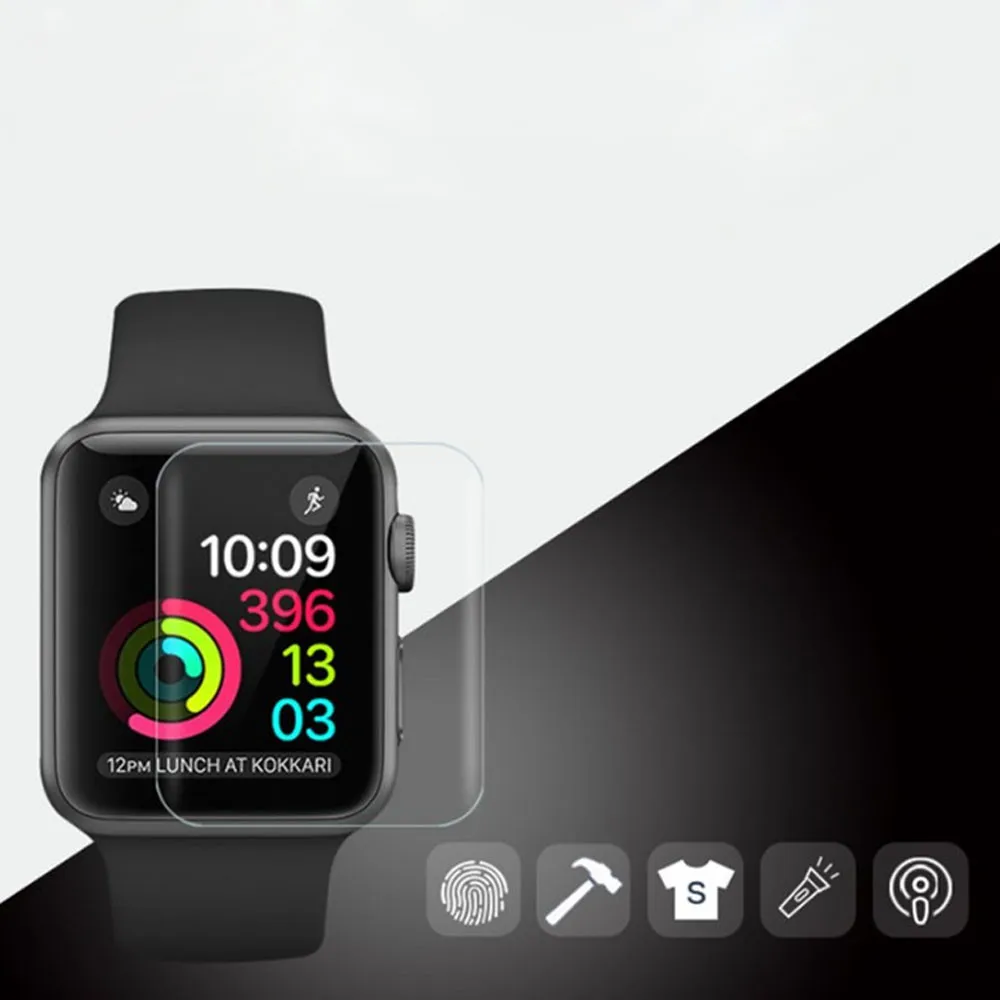 HL Гидрогелевая пленка прозрачная защитная для экрана Apple Watch серии 4 44 мм падение 27