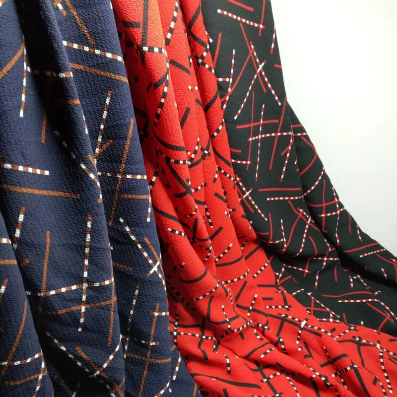 

Bubble yarn Double wrinkle printing Chiffon Floral printed chiffon Chiffon fabric Dress fabric Summer dress material