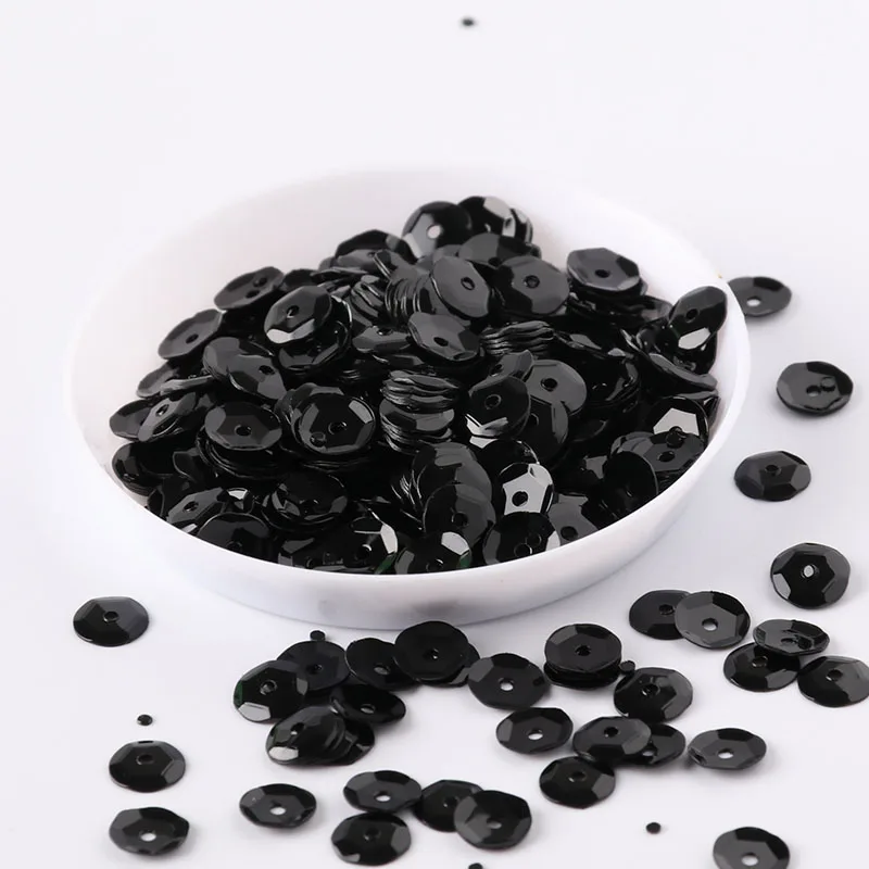 10g/Lot Multi Size 4mm/5mm/6mm/8mm Sequin PVC Round Cup Sequins Paillettes Sewing Wedding Crafts, Women Garments Accessories