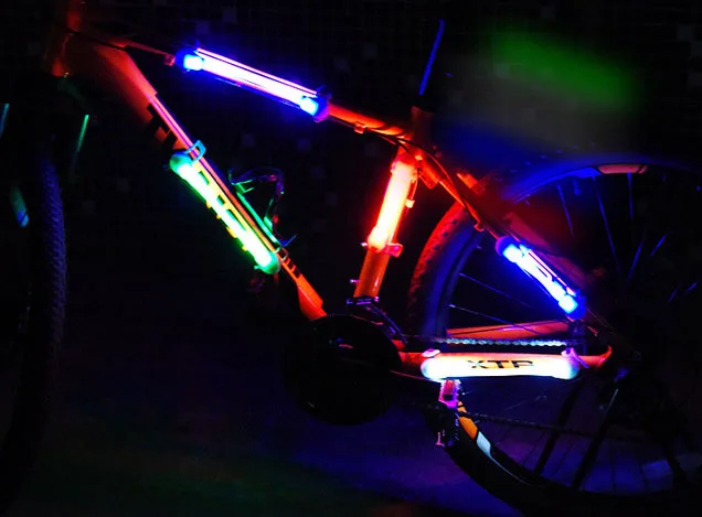 Sale Cycling Accessories  Safety Spoke Light Strip Tape Light Battery Bicycle Light LED Bike Lamp  Bike Frame Decorative Lantern 2