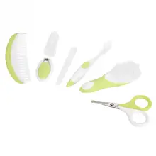 7 шт. комплект ежедневные детские для новорожденных элементы палец Зубная щётка кусачек ножницы Расческа маникюрный удобный Baby Care Kit Путешествия комплект