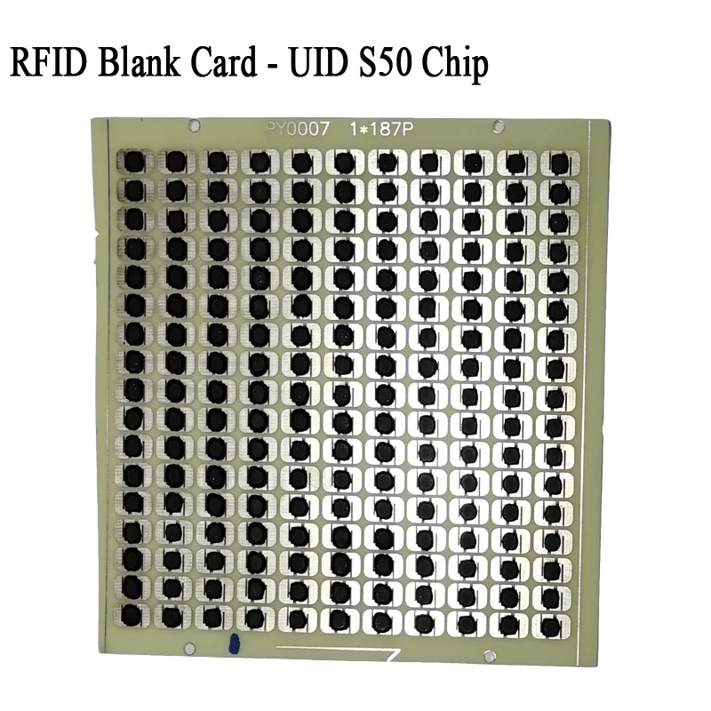 

96pcs per sheet uid changeable cob rfid chip on board produce to uid mifare s50 card keyfob tag 13.56mhz f08 f1108 chip