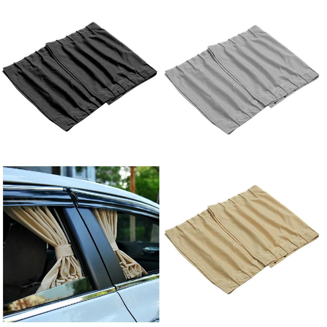 Hot Auto Window frames Sun protection visor blinds cover Aluminum alloy car side windows sun