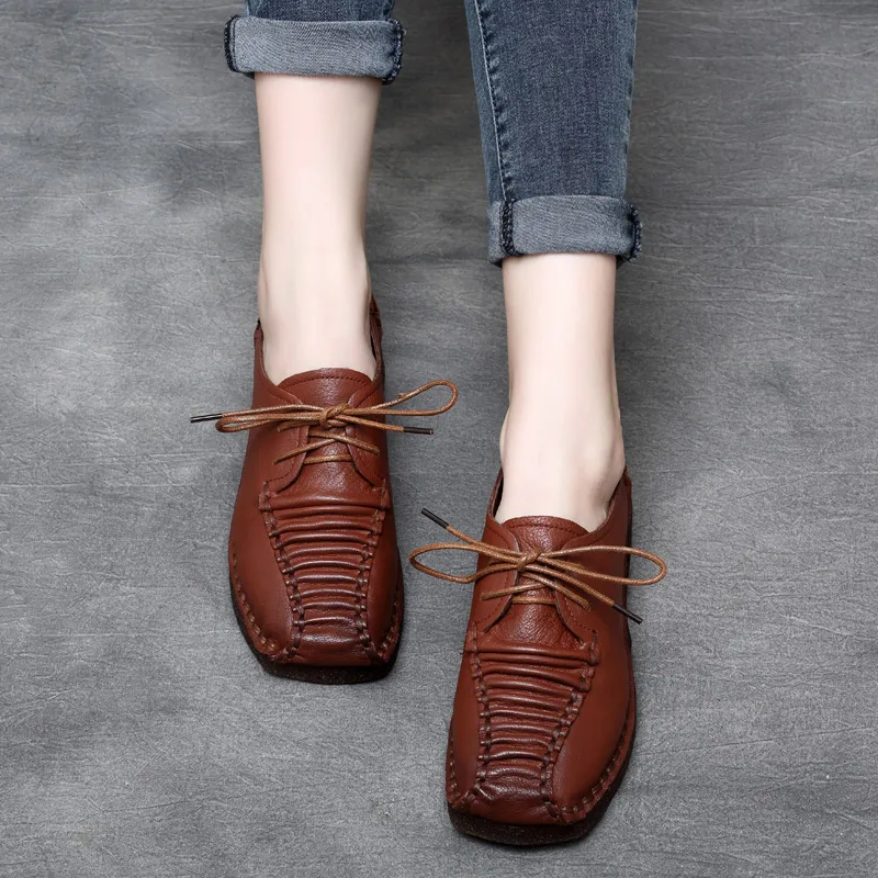 soft leather flats womens