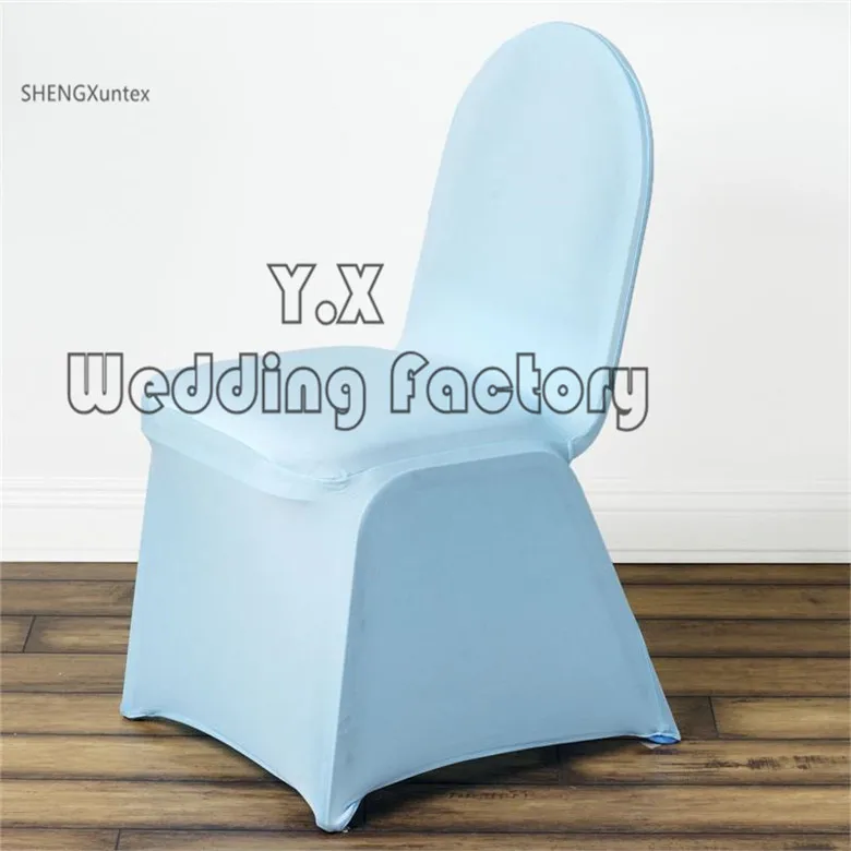 

Hot Sale Flat Front Spandex Chair Cover Fit For Banquet Wedding Decoration