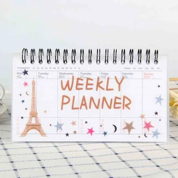 

Students Cute Cartoon Weekly Planner Coil Notebook Schedule Agenda For Kids Gift Kawaii Stationery School Office Supplies
