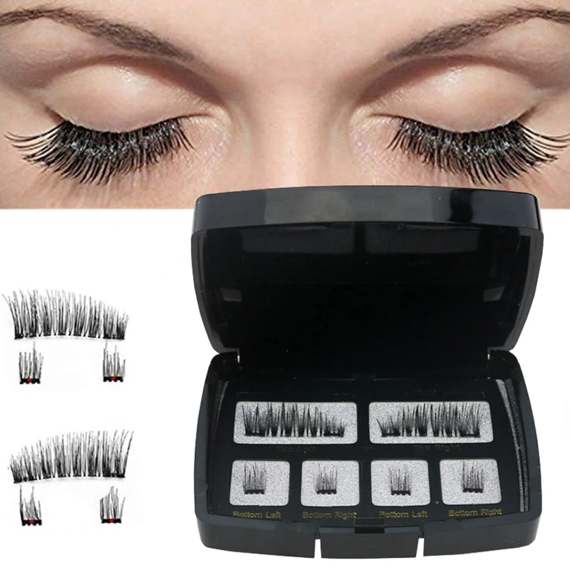 

2019 New Magnetic Eyeashes Handmade Natural False Eyelash With Custom Packaging Makeup Tool Box Acrylic Magnet Lashes