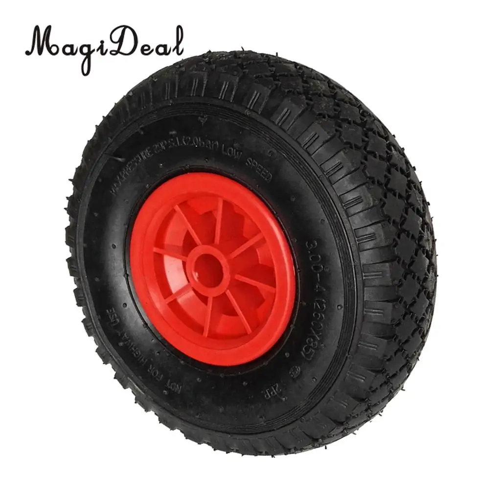 Deluxe Rubber Kayak Canoe Trolley Trailer Transport Cart Wheel Tire 260mm for Flatable Fishing  Boat Dinghy Yacht Accessories