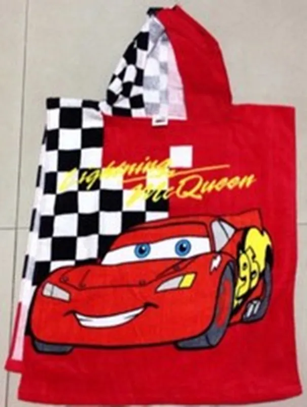 Disney Cars McKinn red car cotton cartoon bath towel bathrobe children