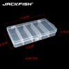 JACKFISH 17*9cm Fishing Box PVC Lure Box Bait Storage Case 5 Compartment Fishing Tackle Tool Sorting Box for Carp Fishing Pesca ► Photo 3/4