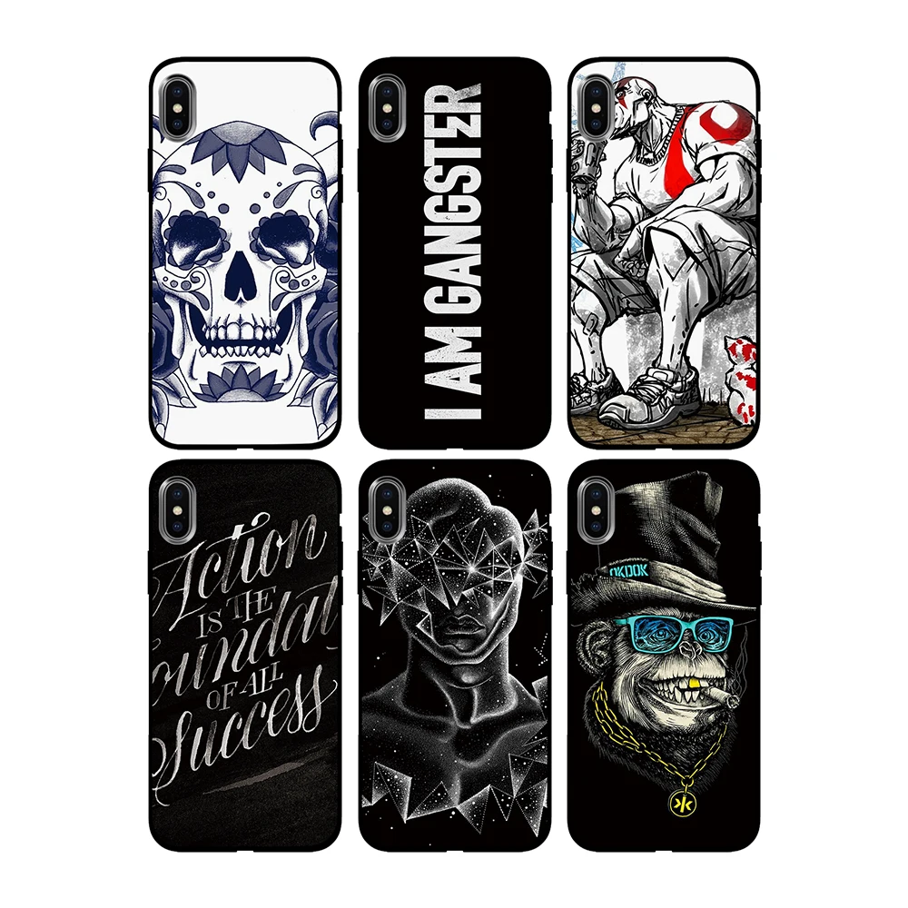 Мягкий ТПУ чехол для Apple iPhone 6 6S 7 8 Plus 5 5S SE X XS MAX XR силиконовые чехлы|Чехлы-накладки| |