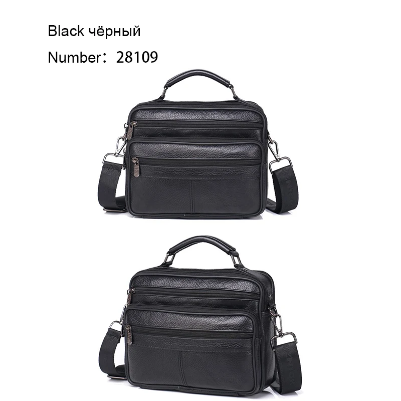 men genuine leather shoulder bag handbag Zipper Men Bags leather Fashion handbag Genuine Leather ZZNICK