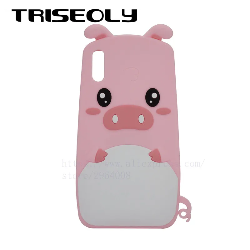 TRISEOLY для huawei Y7 Pro 2019 чехол Enjoy 9 силиконовый 3D мультфильм о розовой свинье телефона