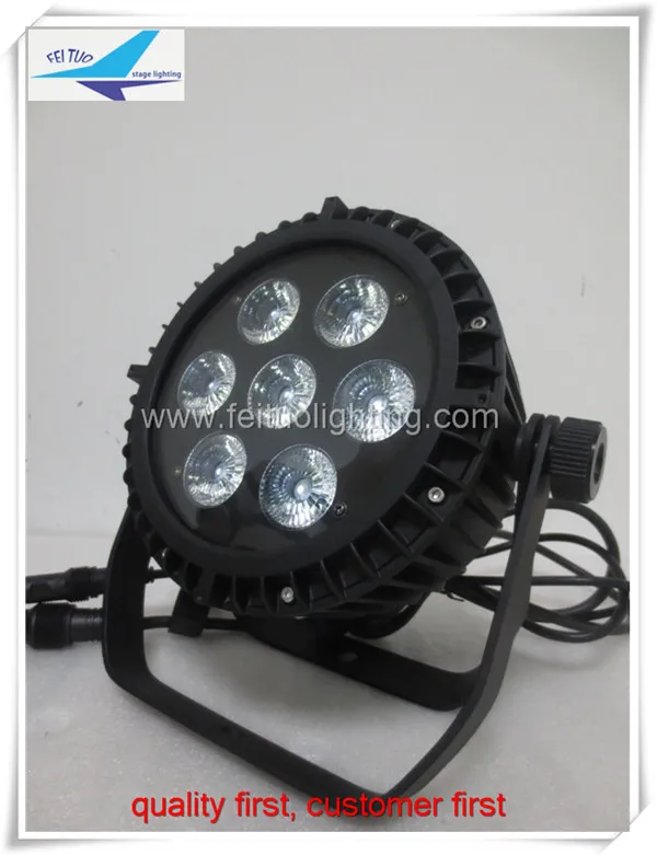 

6pcs/lot ip65 outdoor 4 in 1 7x10w led par waterproof par rgbw dj lights