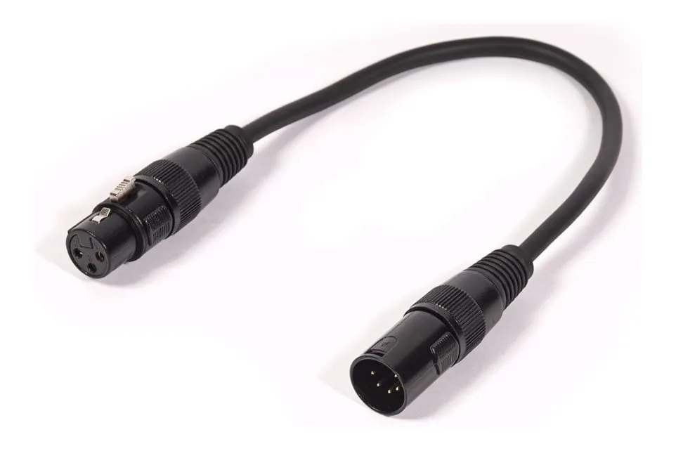 5 pin к 3 Pin DMX кабель свинца двойной экранированный 20 см| |
