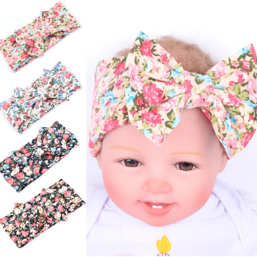 Bowknot Headwrap Hairband Baby Infant Kids Girls Bowknot Hairband mm5.9