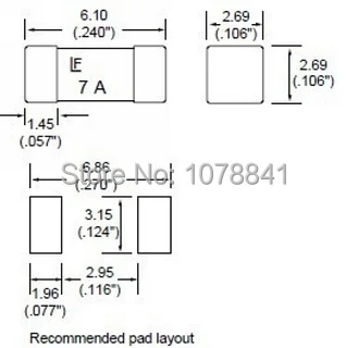 10 шт. в наборе Littelfuse жидкость Slow Blow SMD 1808 2.5A T 2.5A 125V 045202,5 предохранители для поверхностного монтажа