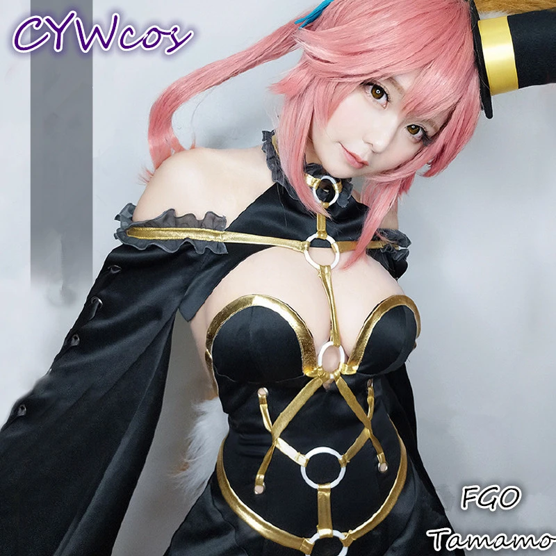 Аниме Косплей FGO Fate/extraccc Tamamo no Mae Маг Костюм черный магический костюм костюмы на
