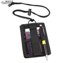 ROCOTACTICAL Тактический значок для Шеи ID держатель для кредитных карт держатель для ручки армейский Спортивный Держатель для ожерелья значок с шейным ремешком