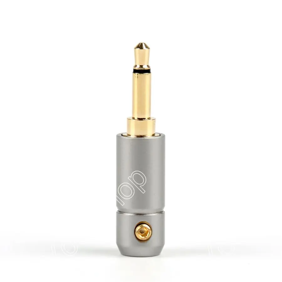 

Areyourshop Sale 1Pcs 3.5mm Mono Male Repair Earphones Jack Plug Adapter Audio Solder 5.6mm Hole