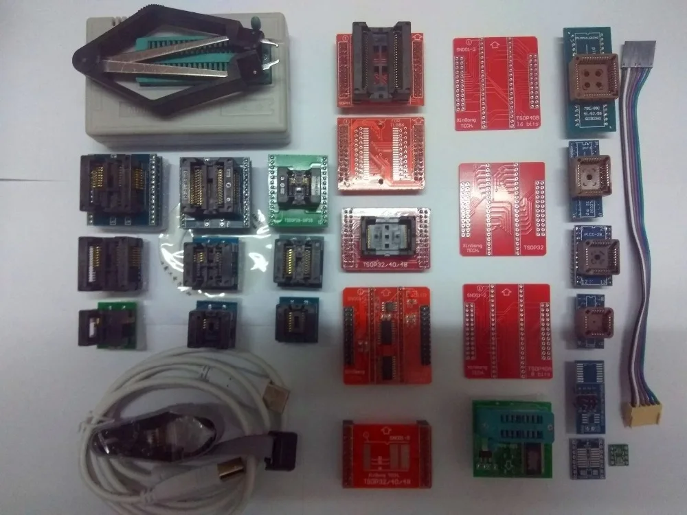 

100% original V9.00 TL866II Plus Minipro PIC USB BIOS ECU Universal Programmer+25items+SOIC8 clip better than TL866A TL866CS