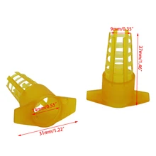 200 шт пчелиный Король Защитная крышка для Ловца инструменты новые пчелы королева клетки коробка клетка пластиковый антиукус beesbeeping apiculture