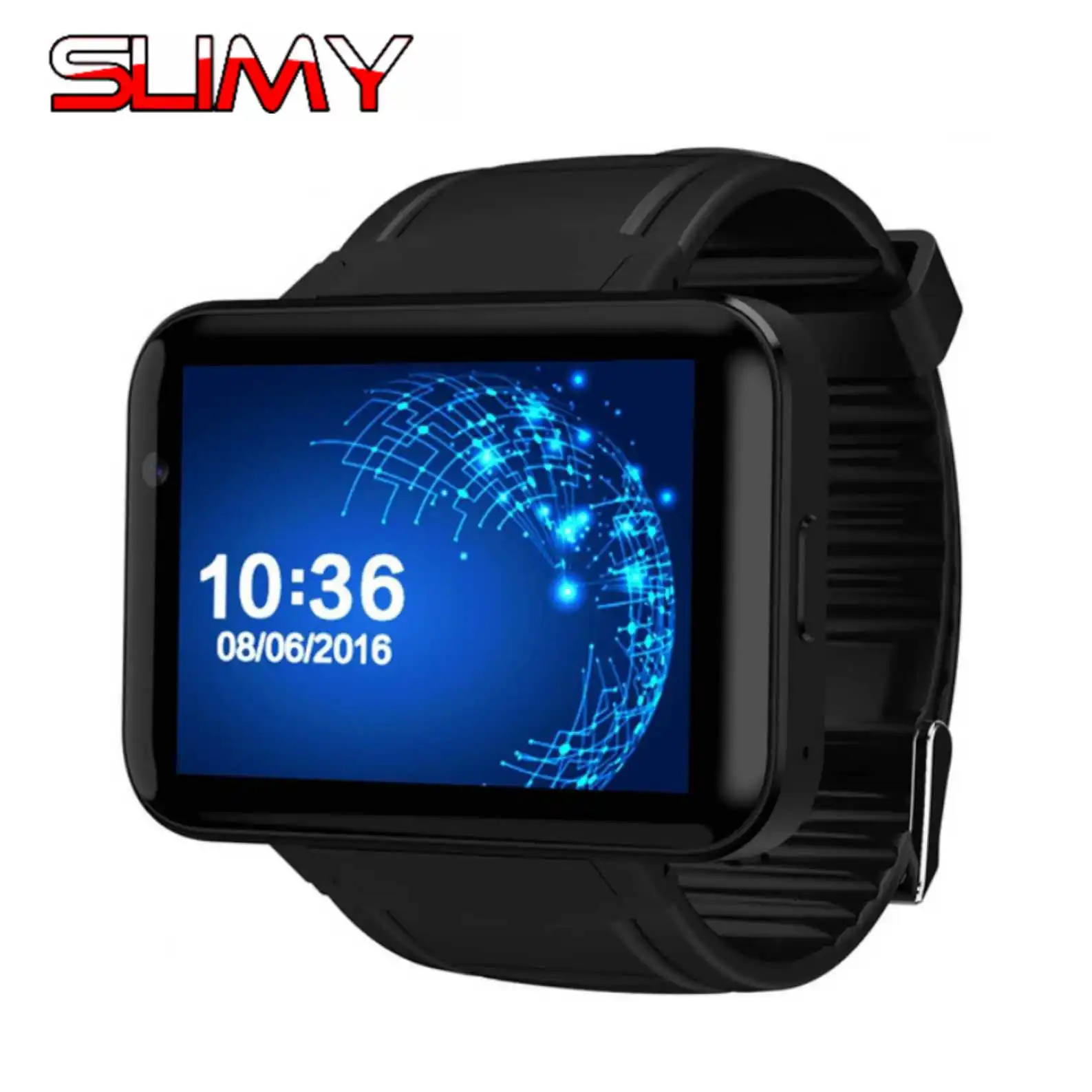Slimy DM98 3G Smart Watch Android 4.4 OS 3G Smartwatch Phone MTK6572 1.3GHz Dual Core GPS Gravity Pedometer Wristwatch 900mah