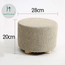 Луи Мода Дети табуреты твердой древесины обувь пеленания чайный столик диван сидя Пирс Ткань Искусство бытовой