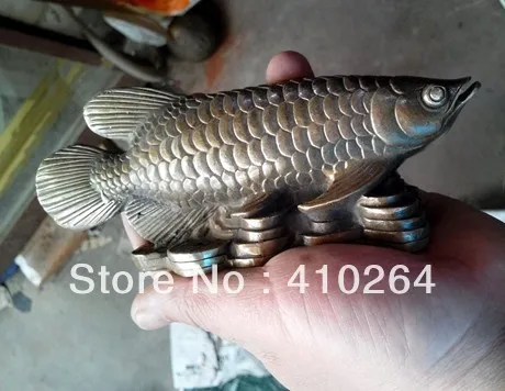 

0116P [old craft ] Fast Shipping Collectible Collection Wonderful Chinese Handwork Bronze Fish