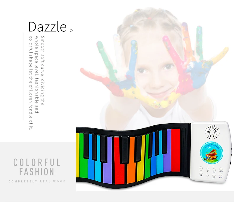 teclas, brinquedo macio handscroll, piano, instrumentos musicais