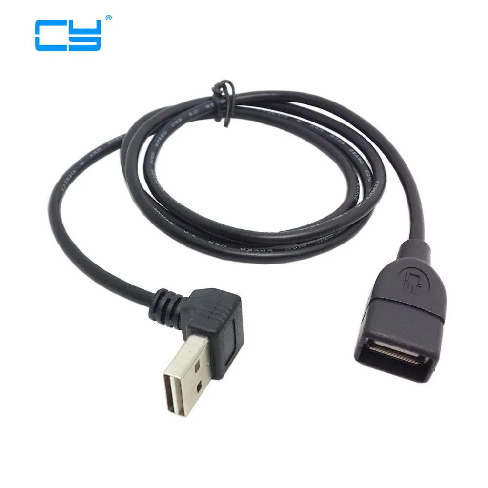 Cable Length Black Computer Cables USB 2.0 A Type Male to Female Extension Adapter Down & Up Angled 90 Degree Reversible Design 1PCS Cable Length Black Computer Cables USB 2.0 A Type Male to Female Extension Adapter Down & Up Angled 90 Degree Reversible Design 1PCS