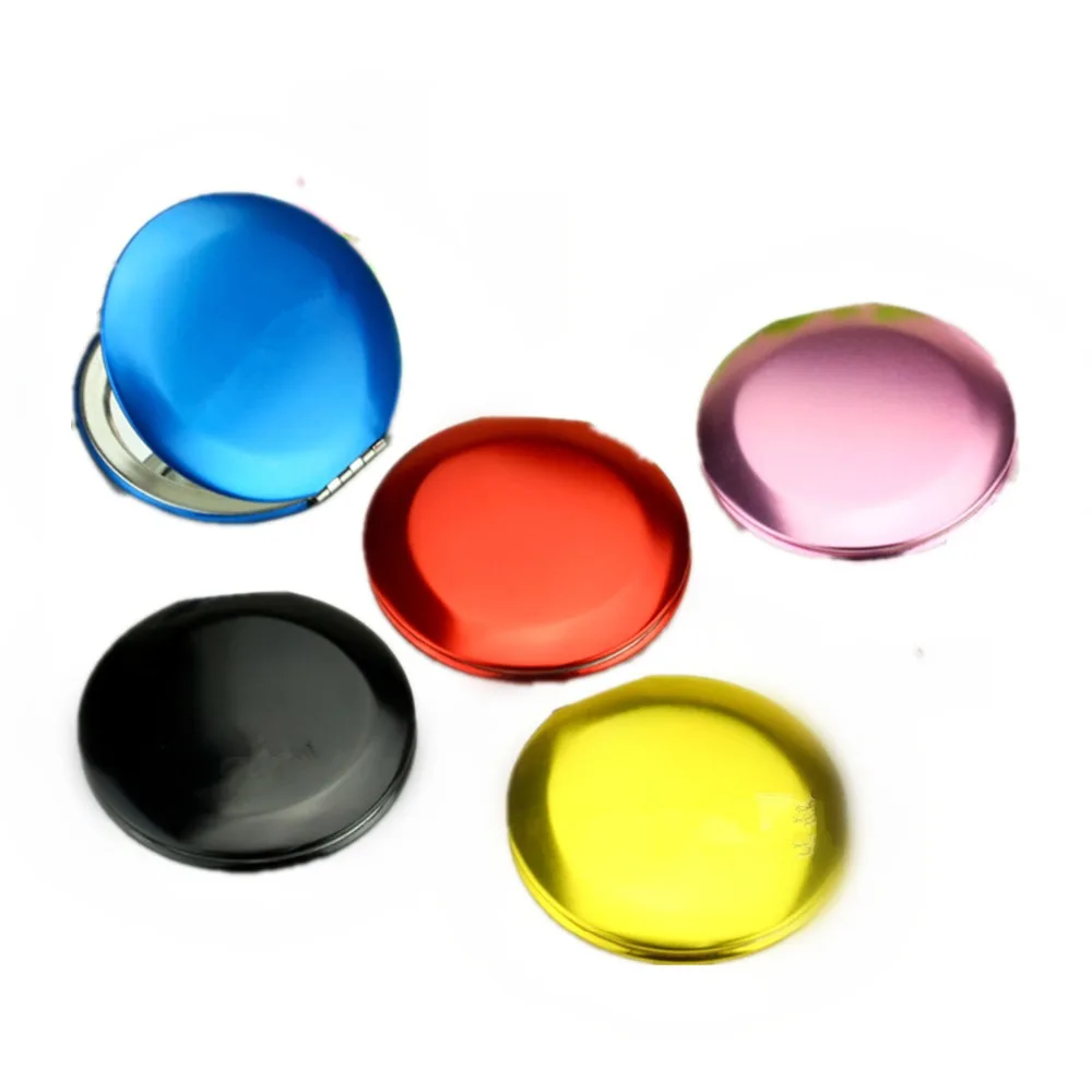 

Aluminum Alloy Cosmetic Mirrors Exquisite Woman Beauty Portable Make-up Mirror Metal Pocket Mirror Gifts