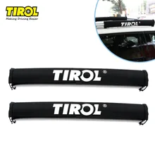 TIROL T21877b пара Мягкая крыша черный багажная стойка наружная портативная сменная крыша лыж рама