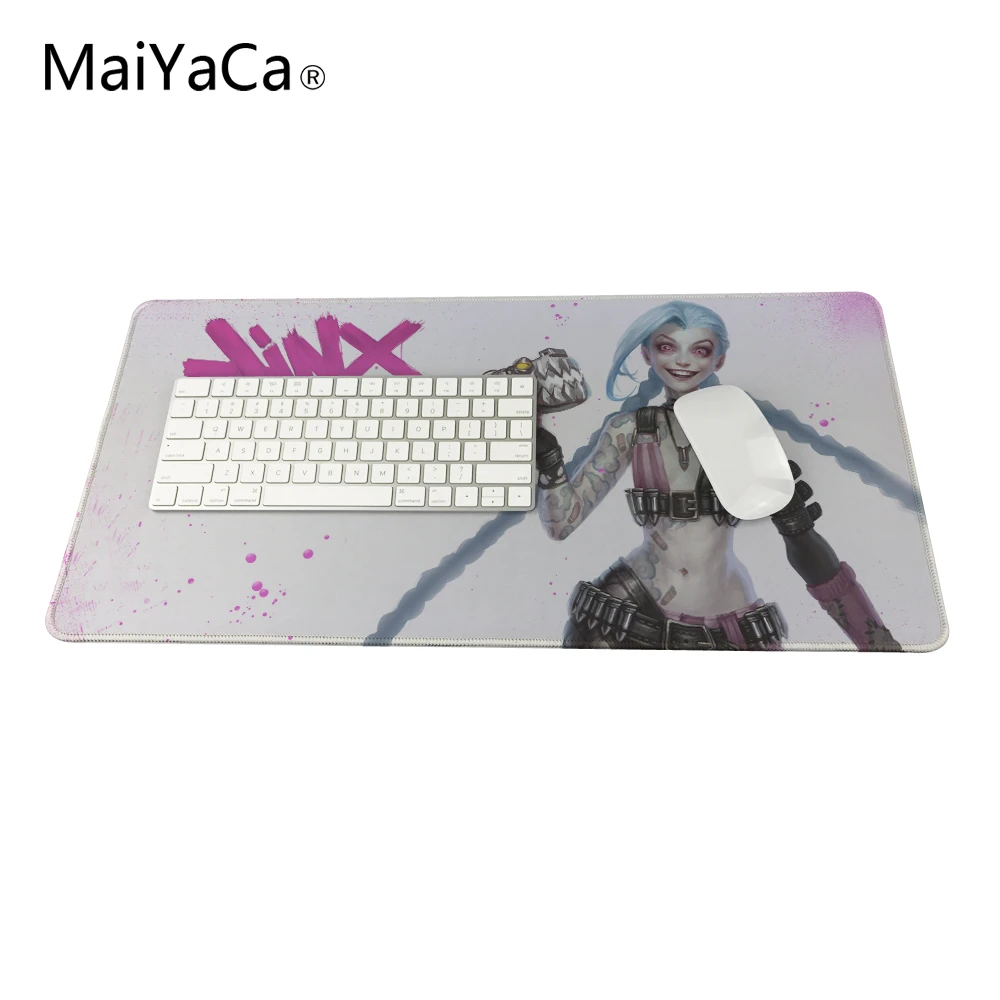  Jinx 2017 New 90 * 30 CM Rubber Large Gaming Mouse Pad Edge Lock Computer Mousepad Mouse Mat For Do