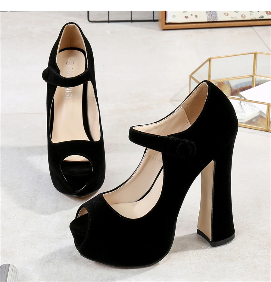 MAIERNISI/кожаные женские туфли-лодочки; обувь на платформе и высоком каблуке; женские вечерние туфли с открытым носком; элегантные женские туфли-лодочки