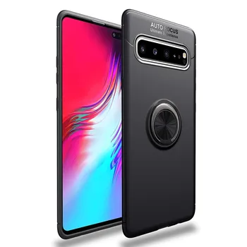 

Stand case Silicone with Ring for Samsung Galaxy S10 5G Black