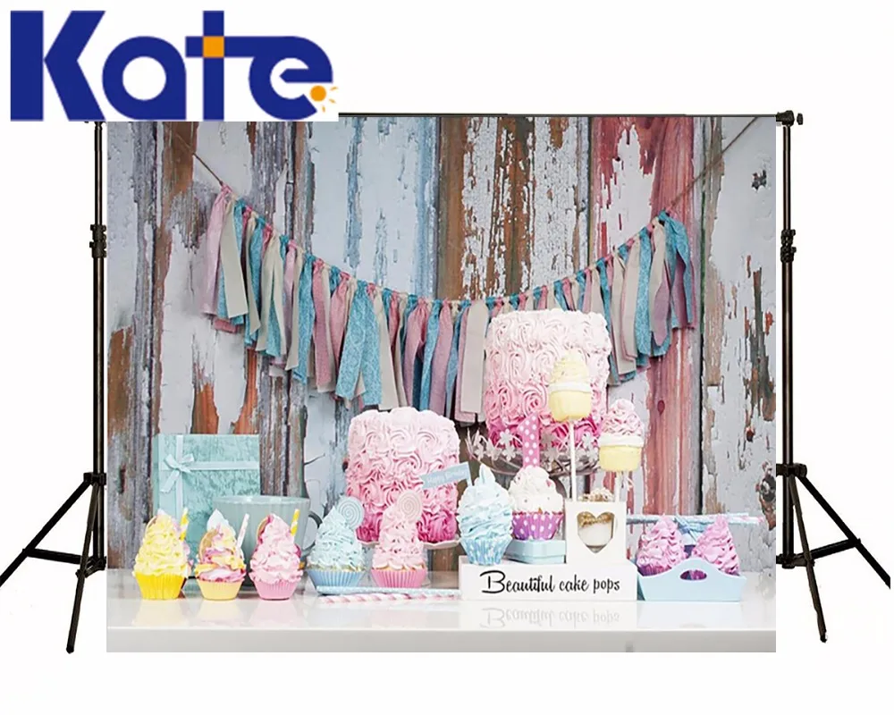 

5*6.5FT Custom Backgrounds Photography Backdrops Cake Colorful Cute Birthday Photography BackgroundS Digital Printing Backdrops
