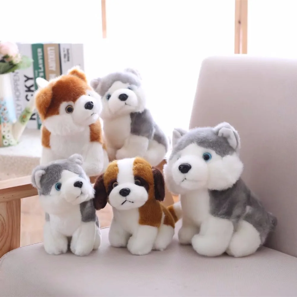 

Miaoowa 1pc 23cm Super Kawaii Dog Plush Toy Cute Simulation Husky Dog Plush Toys Stuffed Animal Doll for Kids Baby Children Gift