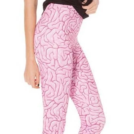 Women's Brains Leggings Large Pink (3)