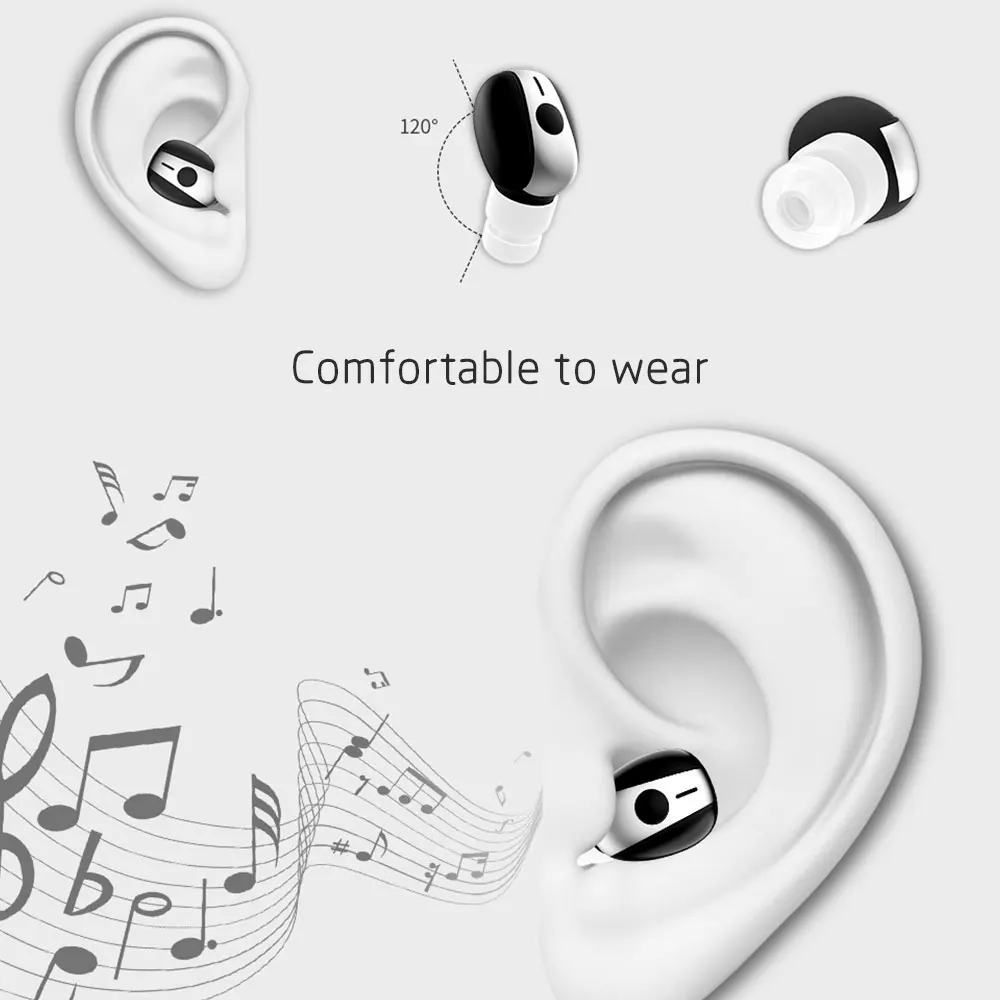 RCA 518 Мини Bluetooth наушники одиночные беспроводные гарнитура V4.1 стерео Встроенный
