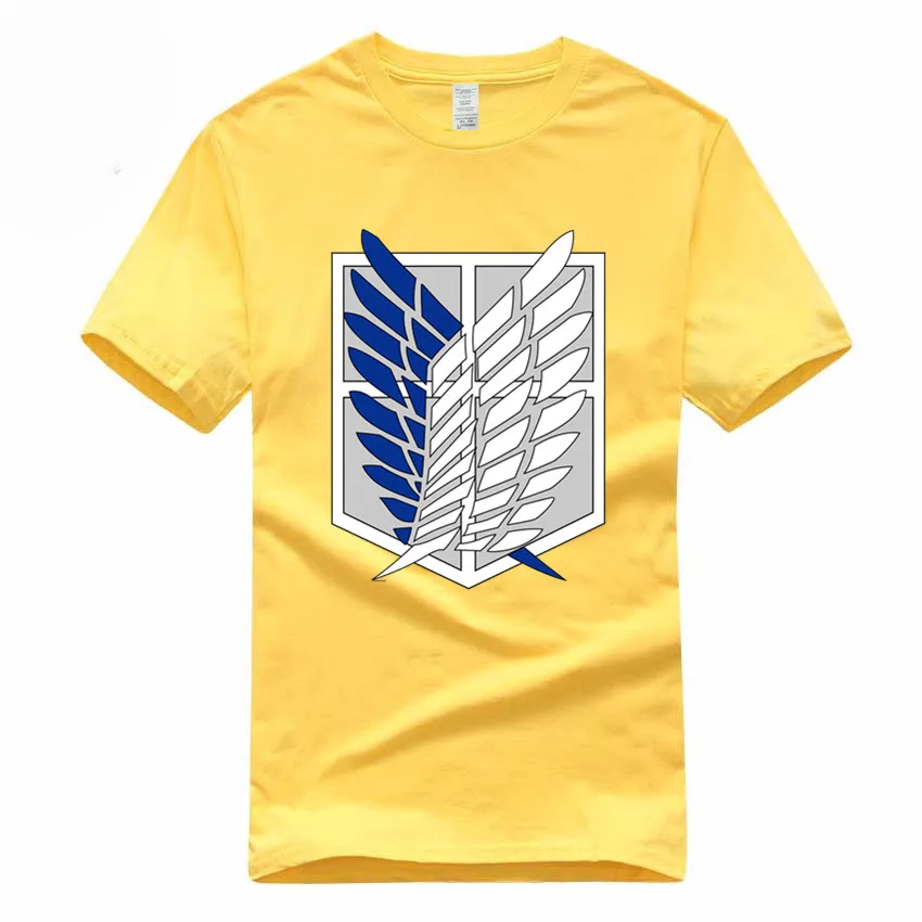 

Attack on Titan Logo Euro Size 100% Cotton T-shirt Summer Casual O-Neck Tshirt For Men And Women GMT031