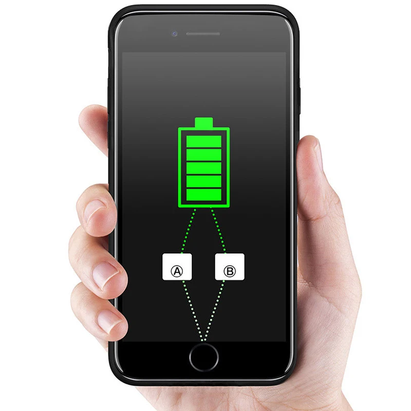 5000 мАч ультра тонкий внешний чехол для зарядки телефона для iPhone 6 6s 7 8 7000 мАч чехол для аккумулятора телефона для iPhone 6 6s 7 8 Plus