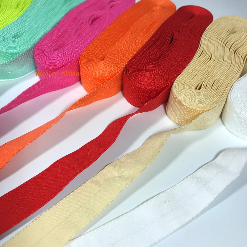 Elastic spandex bias tape, 2cm wide, thick, shiny, for children's clothing bags sewing